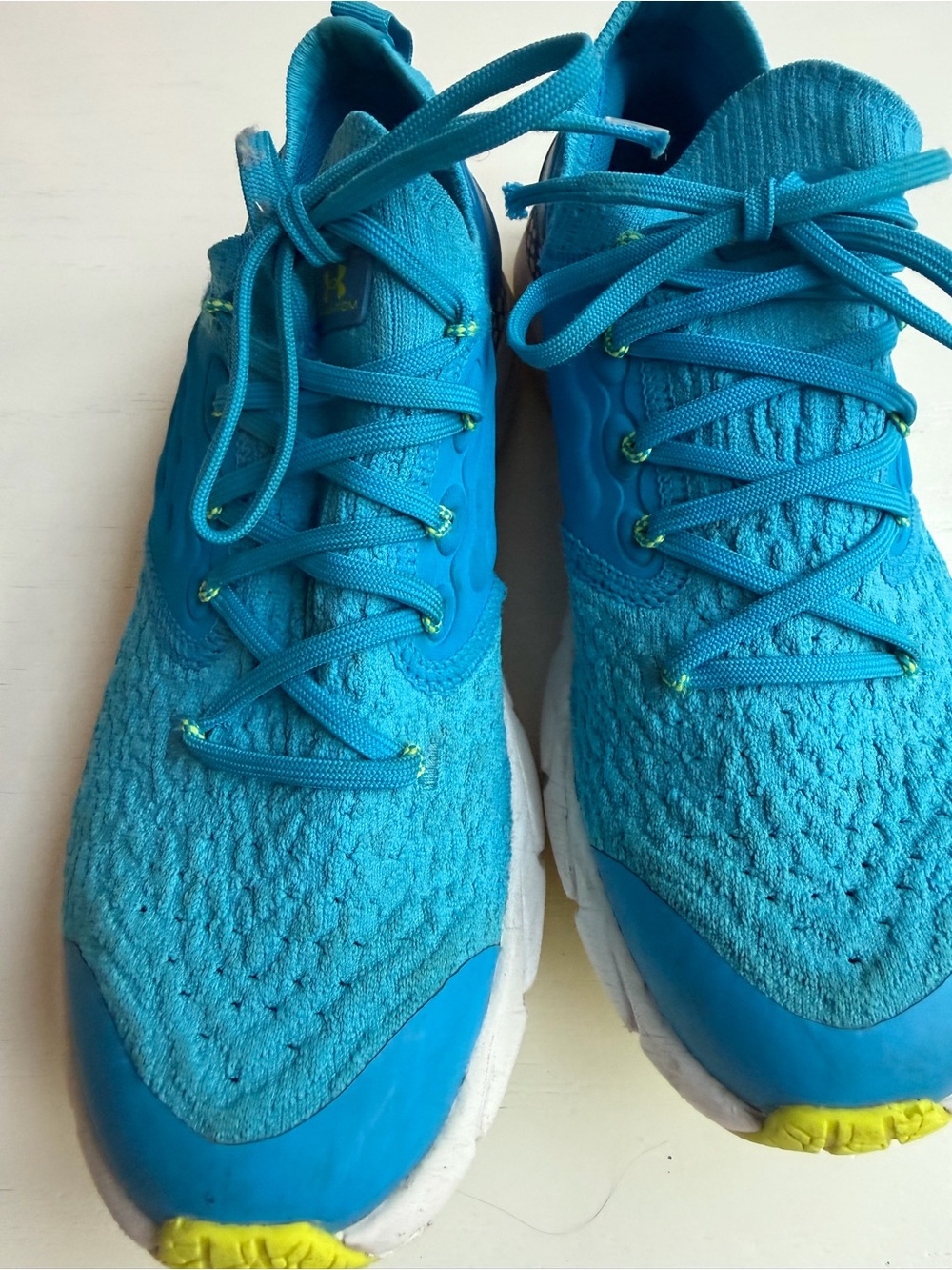 Under Armour Kids Teal Lace-Up Athletic Sneakers